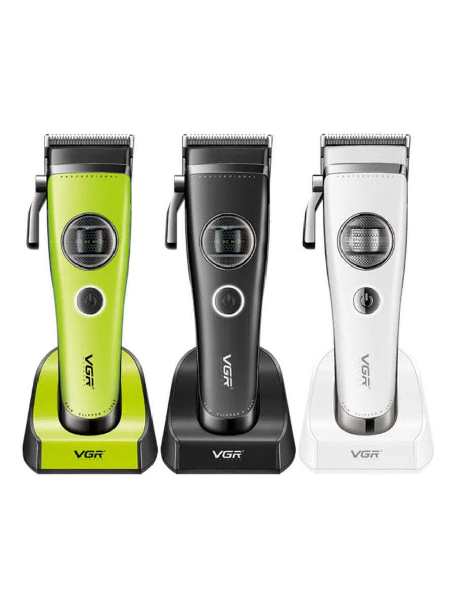 V-880C Profesyonel BLDC Fırçasız Motor Saç Kesme Makinesi Seramik Bıçak Şarj Standlı Clipper