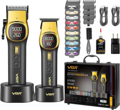 V-885 S2 Profesyonel Çantalı, Şarjlı Saç, Sakal Tıraş Makinesi Set