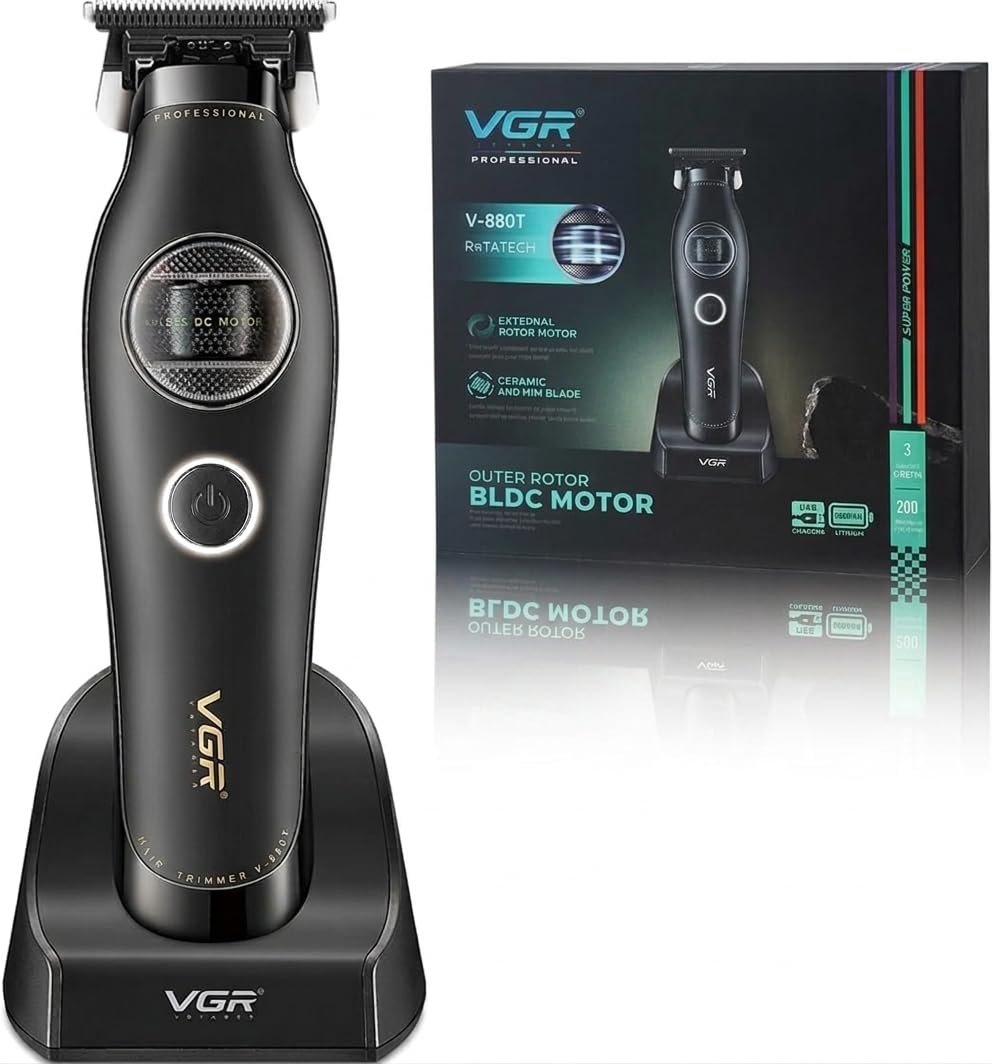 V-880T Sakal ve Ense Çizim Makinesi Şarjlı Berber Trimmer
